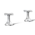 Product Image of Occasion Cross Bathroom Sink Faucet Handles (Polished Chrome), K-27010-3-CP