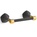 Product Image of Occasion Pivoting Toilet Paper Holder (Matte Black w/ Brushed Moderne Brass), K-27065-BMB