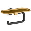 Product Image of Occasion Toilet Paper Holder w/ Tray (Matte Black w/ Brushed Moderne Brass), K-27128-BMB