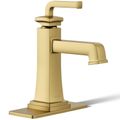 Product Image of Riff Single-handle Bathroom Sink Faucet, 1.2 GPM (Vibrant Brushed Moderne Brass), K-27400-4-2MB