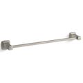Product Image of Riff 24" Towel Bar (Vibrant Brushed Nickel), K-27410-BN