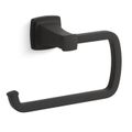 Product Image of Riff Towel Ring (Matte Black), K-27412-BL