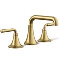 Product Image of Tone Widespread Bathroom Sink Faucet, 0.5 GPM (Vibrant Brushed Moderne Brass), K-27416-4N-2MB