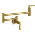 Product Image of Edalyn by Studio McGee Wall Mount Pot Filler (Vibrant Brushed Moderne Brass), K-28359-2MB