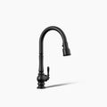 Product Image of Artifacts Touchless Pull-Down Kitchen Sink Faucet w/ Three-Function Sprayhead (Matte Black), K-29709-BL