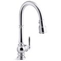 Product Image of Artifacts Touchless Pull-down Kitchen Faucet w/ 3-Function Sprayhead (Polished Chrome), K-29709-CP