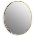 Product Image of Essential 32" Round Framed Mirror (Moderne Brushed Gold), K-31368-BGL