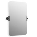 Product Image of Castia 20" X 30" Rectangular Mirror (Matte Black), K-34969-BL