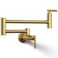 Product Image of Wall Mount Pot Filler (Vibrant Brushed Moderne Brass), K-35745-2MB