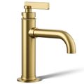 Product Image of Castia Single-handle Bathroom Sink Faucet, 1.2 GPM (Vibrant Brushed Moderne Brass), K-35907-4-2MB