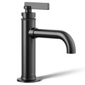 Product Image of Castia Single-handle Bathroom Sink Faucet, 1.2 GPM (Matte Black), K-35907-4-BL