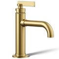 Product Image of Castia Single-handle Bathroom Sink Faucet, 1.0 GPM (Vibrant Brushed Moderne Brass), K-35907-4K-2MB