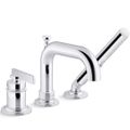 Product Image of Castia Deck Mounted Bath Faucet w/ Handshower (Polished Chrome), K-35913-4-CP