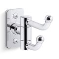 Product Image of Castia Double Robe Hook (Polished Chrome), K-35927-CP