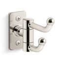 Product Image of Castia Double Robe Hook (Vibrant Polished Nickel), K-35927-SN
