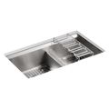 Product Image of 8 Degree Offset Dbl Basin Ss Sink, K-3672-NA