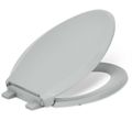 Product Image of Cachet Readylatch Quiet-close Elongated Toilet Seat (Ice Grey), K-4636-RL-95