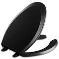 Product Image of Lustra Elongated Toilet Seat (Black), K-4650-7