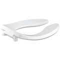 Product Image of Lustra Elongated Toilet Seat w/ Check Hinge (White), K-4666-C-0