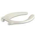 Product Image of Stronghold Elongated Toilet Seat w/ Integrated Handle And Check Hinge (Biscuit), K-4731-C-96