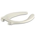 Product Image of Stronghold Elongated Toilet Seat w/ Integrated Handle And Self-sustaining Check Hinge (Biscuit), K-4731-SC-96