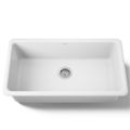 Product Image of Iron/Tones 33" Top-/undermount Single-bowl Kitchen Sink (White), K-5707-0