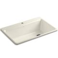 Product Image of Riverby 33" Top Mount Single-bowl Workstation Kitchen Sink (Biscuit), K-5871-1A2-96