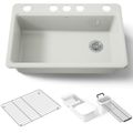 Product Image of Riverby 33" Undermount Single-bowl Workstation Kitchen Sink (Dune), K-5871-5UA3-NY