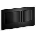 Product Image of Veil Flush Actuator Plate For 2"x6" In-wall Tank And Carrier System (Black), K-6298-7