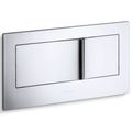 Product Image of Veil Flush Actuator Plate For 2"x6" In-wall Tank And Carrier System (Polished Chrome), K-6298-CP