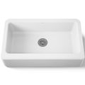 Product Image of Dickinson 33" Undermount Single-bowl Farmhouse Kitchen Sink (White), K-6546-0