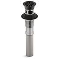 Product Image of Bathroom Sink Grid Drain w/ Overflow (Matte Black), K-7129-A-BL