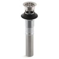 Product Image of Bathroom Sink Grid Drain w/ Overflow (Vibrant Stainless), K-7129-A-VS