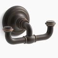 Product Image of Artifacts Double Robe Hook (Oil-rubbed Bronze), K-72572-2BZ