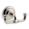 Product Image of Artifacts Double Robe Hook (Vibrant Polished Nickel), K-72572-SN