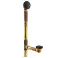 Product Image of Clearflo Brass Toe Tap Bath Drain (Matte Black), K-7259-BL