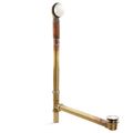 Product Image of Clearflo Brass Toe Tap Bath Drain (Vibrant Polished Nickel), K-7265-SN