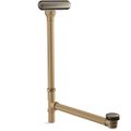 Product Image of Clearflo Slotted Overflow Brass Bath Drain (Vibrant Brushed Nickel), K-7271-BN