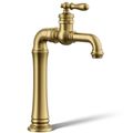 Product Image of Artifacts Gentleman's Single-handle Bathroom Sink Faucet, 1.2 GPM (Vibrant Brushed Moderne Brass), K-72763-9M-2MB