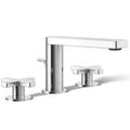 Product Image of Composed Widespread Bathroom Sink Faucet w/ Cross Handles, 1.2 GPM (Polished Chrome), K-73060-3-CP