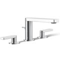 Product Image of Composed Widespread Bathroom Sink Faucet w/ Lever Handles, 1.2 GPM (Polished Chrome), K-73060-4-CP