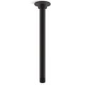 Product Image of 12" Ceiling Mount 1-Function Rainhead Arm And Flange (Matte Black), K-7392-BL