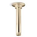 Product Image of 6" Ceiling Mount 1-Function Rainhead Arm And Flange (Vibrant French Gold), K-7394-AF