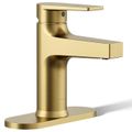 Product Image of Taut Single-handle Bathroom Sink Faucet, 1.2 GPM (Vibrant Brushed Moderne Brass), K-74021-4-2MB