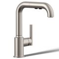 Product Image of Purist Pull-out Kitchen Faucet w/ 3-Function Sprayhead (Vibrant Stainless), K-7506-VS