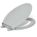 Product Image of Cachet Nightlight Readylatch Quiet-close Elongated Toilet Seat (Ice Grey), K-75796-RL-95