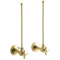 Product Image of Lav Sply 3/8 Pair/Vert Tube (Vibrant Polished Brass), K-7605-P-PB