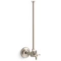 Product Image of 3/8" Npt Angle Supply w/ Stop And Annealed Vertical Tube (Vibrant Brushed Nickel), K-7637-BN