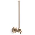 Product Image of 3/8" Npt Angle Supply w/ Stop And Annealed Vertical Tube (Vibrant Brushed Bronze), K-7637-BV