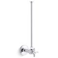 Product Image of 3/8" Npt Angle Supply w/ Stop And Annealed Vertical Tube (Polished Chrome), K-7637-CP
